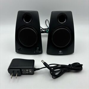 Logitech Z130 Full Stereo Sound 3.5mm Jack Compact Laptop Speakers Model S-00098